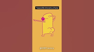 Introvert in Public vs Introvert at Home 😂 | 2D Meme Animation #Meme