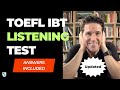 Toefl ibt listening test with answers 10