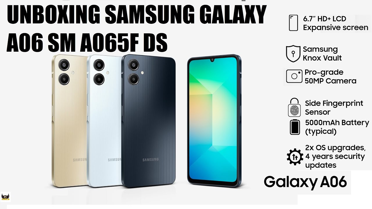 UNBOXING SAMSUNG GALAXY A06 SM A065F DS - YouTube