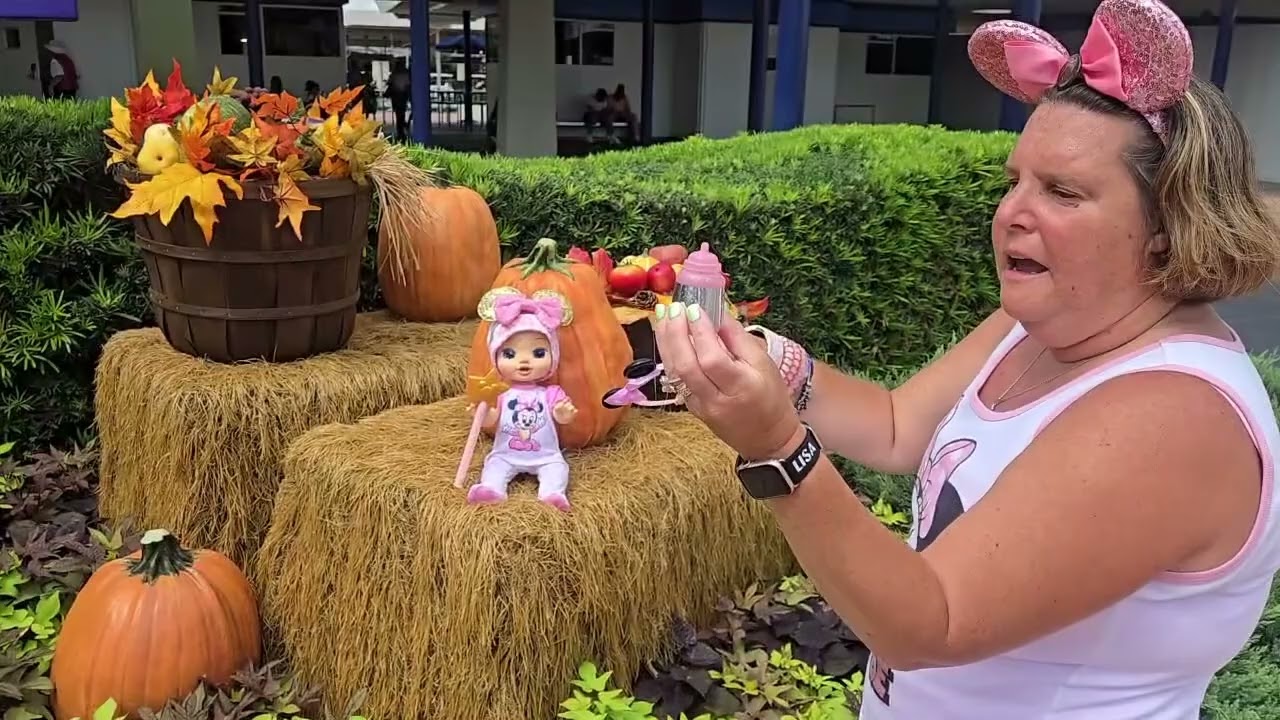 2025 Disney Darlings Interactive Baby Doll Toy Review & Halloween Decorations at Disney World 
