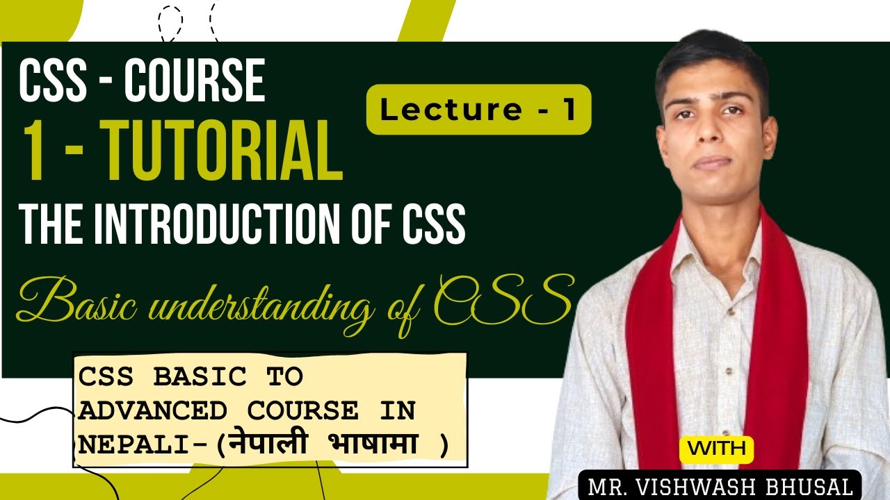 1 - CSS Tutorial and basic introduction || CSS Basic to Advanced Course ...