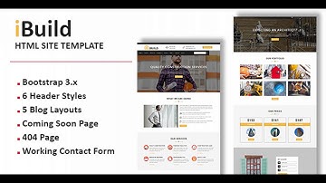 iBuild - Multipurpose Responsive HTML Site Template | Themeforest Website Templates and Themes