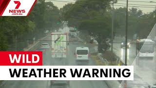 Severe weather warnings as storms hit Melbourne | 7NEWS