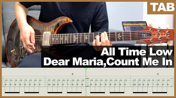 Dear Maria, Count Me In Guitar version - Guitar performance video thumbnail