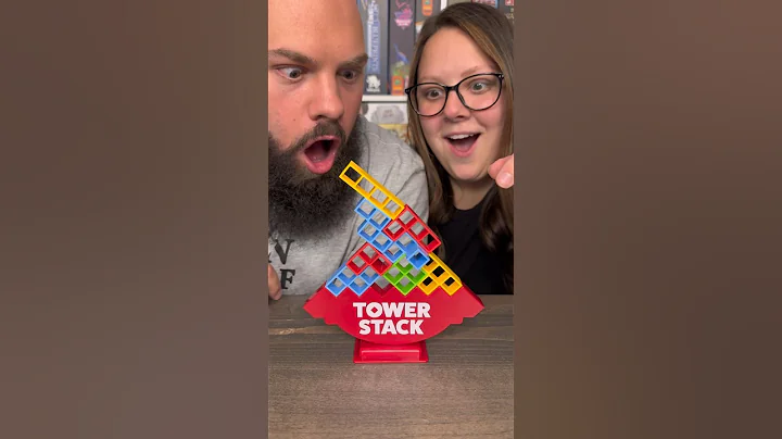 HOW Did She Do That?! Come Play Tower Stack With Us! #boardgames #couple #fun