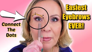 Easy Eyebrow Tutorial for Beginners \& Women 40 to 65 +