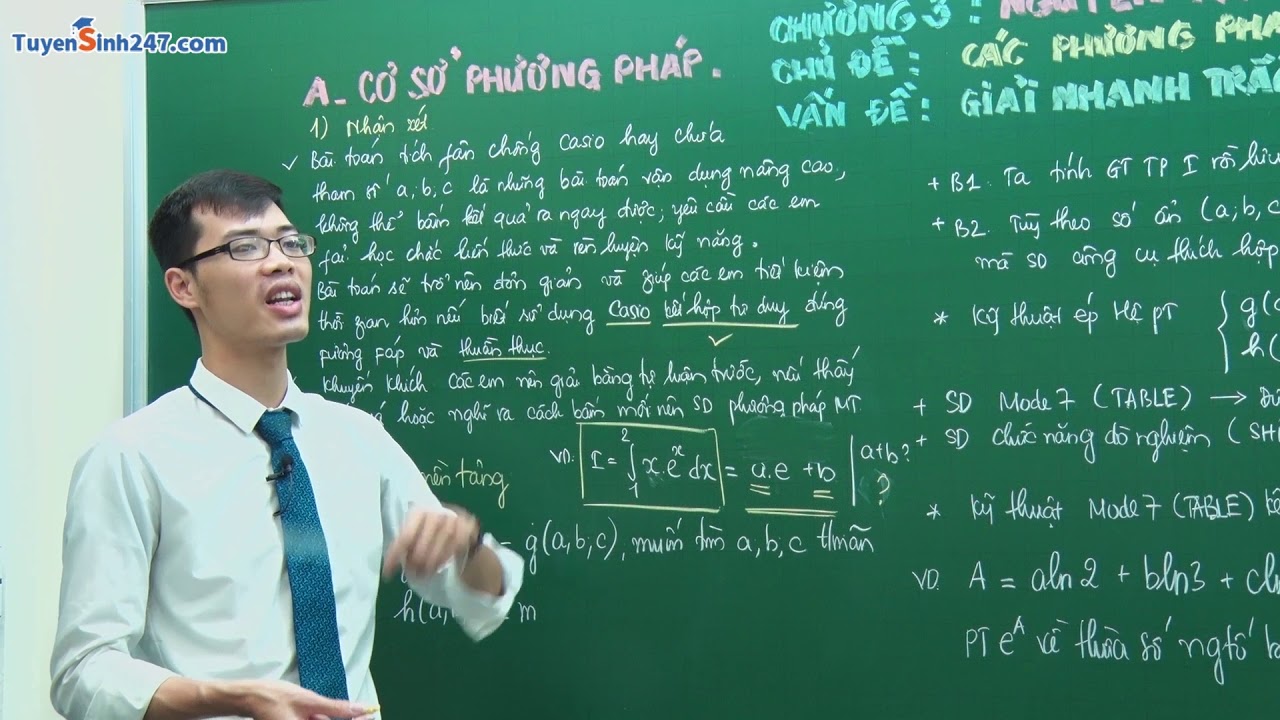 Giải nhanh trắc nghiệm Tích phân - Môn Toán 12 - Thầy... - youtube