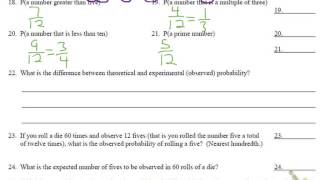 Math 2 Unit 13 Review Solutions (Probability Unit)