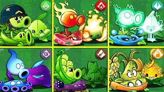 Team 6 PEA & MINT & VINE Plants Battlez - Who Will Win? - PvZ 2 Team Plant vs Team Plant