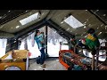 Camping In Heavy Snow With Kids Inflatable Hot Tent Wood Stove ASMR 