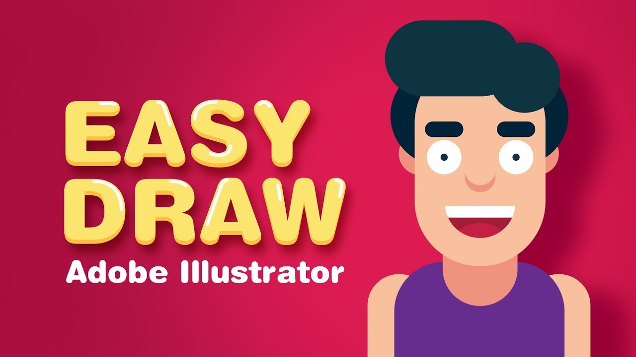 DRAW EASY, Illustrator TUTORIAL - YouTube