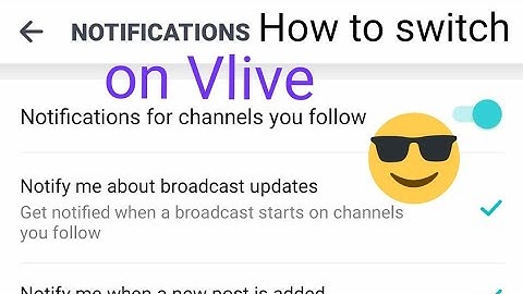 How to turn on Notifications on Vlive App easily ??