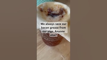 Do you save your bacon grease? #farm #homestead #bacon #pigs