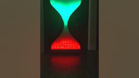 Arduino powered LED strip hourglass