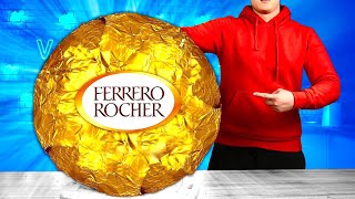 Gigantes Ferrero Rocher | Cómo hacer los Ferrero Rocher de bricolaje más grandes del mundo VANZAI