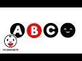 Baby sensory  black white red animation  alphabet song   infant visual stimulation