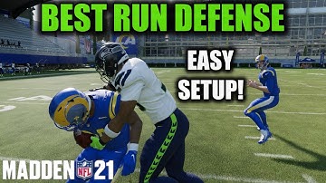 HOW TO STOP EVERY RUN IN MADDEN 21! THIS EASY TO SETUP DEFENSE IS THE BEST RUN D IN THE GAME!