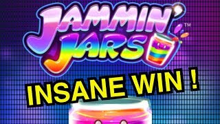 INSANE WIN !! (( JAMMIN JARS )) CASINO SLOTS BIG WIN