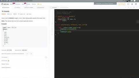 [Javascript] Backtracking + Array Template - #78. Subsets