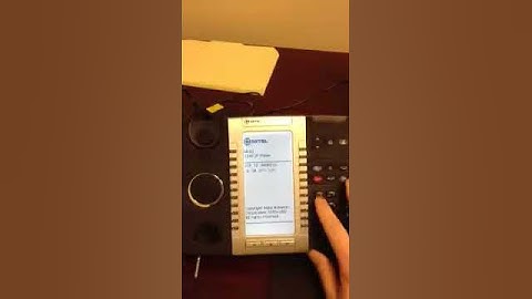 Mitel IP phone setting (5340)