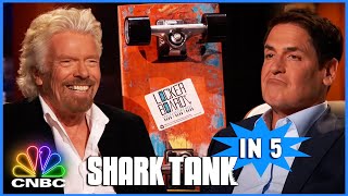 Mark Cuban and Richard Branson Face Off In The Tank | Shark Tank In 5 | CNBC Prime