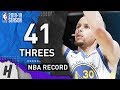 Most Threes Made in a NBA Game - Warriors vs Kings - 41 Threes - NBA RECORD!