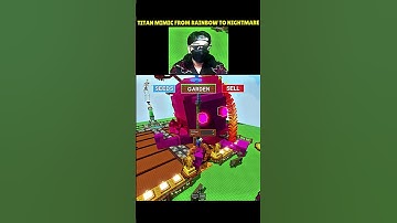 My Titan Mimic Become Nightmare at New Update Grow a Garden 😱🔥