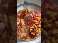 Oatmeal pancake for breakfast! 🍳250 calories