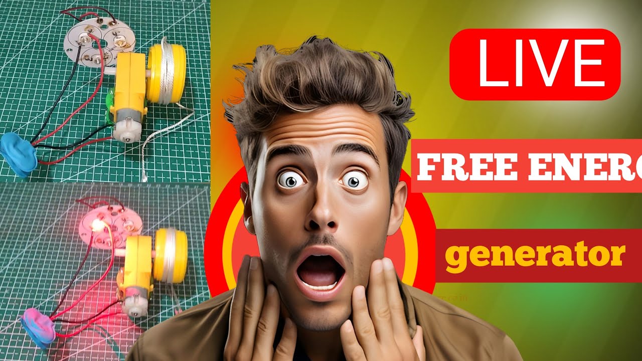 LIVE Free Energy Generator 😱 | DC Motor Se Bijli Ka Jugaad | DIY Experiment