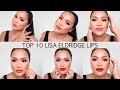 My TOP 10 LISA ELDRIDGE Velvet Lips | Updated! By Swatch Queen