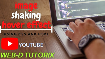 IMAGE SHAKING HOVER EFFECT  USING HTML AND CSS || WEB-D TUTORIX
