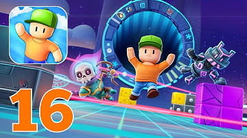 Stumble Guys - Gameplay Walkthrough Part 16 - Team Block Dash (Android, iOS)