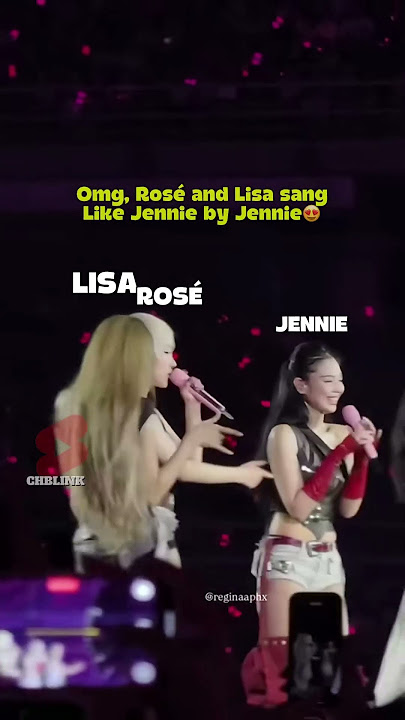 Omg, Rosé and Lisa sang Like Jennie by Jennie in Goyang #rosé #jennie #lisa #blackpink