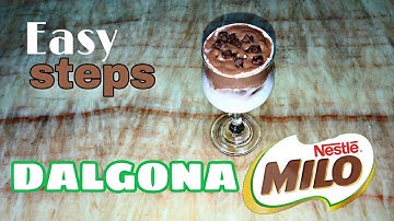 HOW TO MAKE DALGONA MILO WITHOUT MIXER ( EASY STEPS )