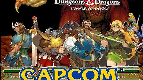 [CPS2]Dungeons & Dragons: Tower of Doom-Hardest 4p cooperate No Death All