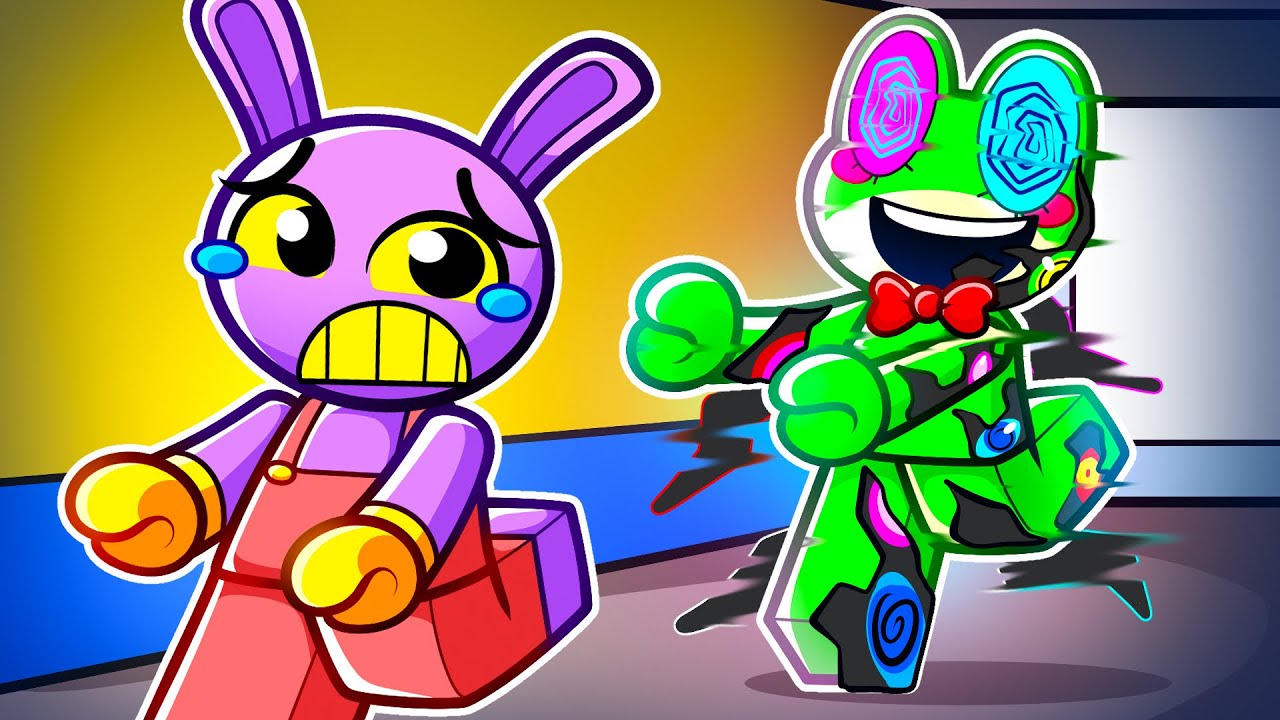 Ribbit TENTOU ABSTRAIR Jax do Circo Digital no ROBLOX