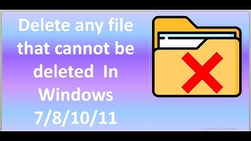 How to delete files that cannot be deleted | Folder Is Not Deleting In Windows 7/8/10/11