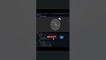 "Analog Clock in Real Time ⏰ | HTML CSS JavaScript Animation #shorts"