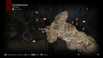 Dragon age Inquisition map to a waterfall location