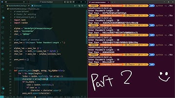 ASMR Programming - Password Generator ( Advance ) Using Python - No Talking (#part2)
