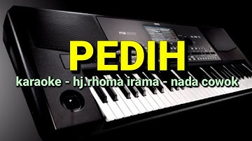 DANGDUT KARAOKE //pedih// NADA cowok //hj.rhoma irama// by jampangpbg //psr670