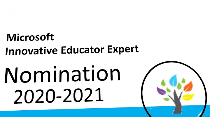 MIE Nomination 2020 || Microsoft Innovative Educator Expert Nomination 2020