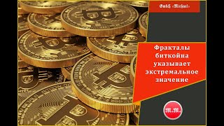 Фракталы биткойна указывает экстремальное значение