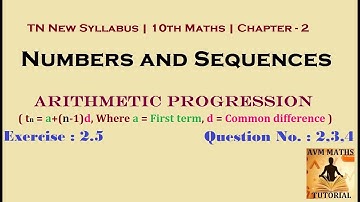 TN New Syllabus | 10th Maths | Numbers and Sequences | Exercise:2.5 | Q. No 2,3,4 in Tamil