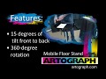 Artograph mobile projector floor stand