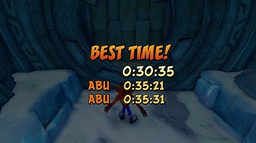 Crash 2 bear it FWR 0:30:35. Glitched accidentally