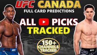 Overview of ALL PREDICTIONS (900+ Picks!) for UFC Canada