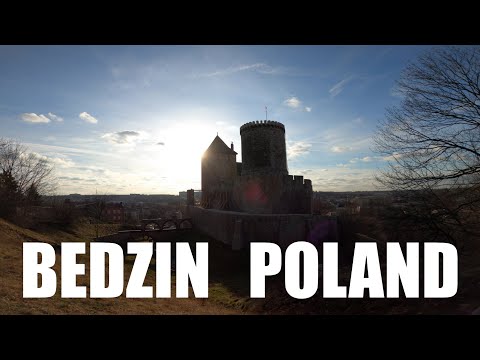 Bedzin, Poland, Europe | Real Medieval Castle | Walk tour | 4K