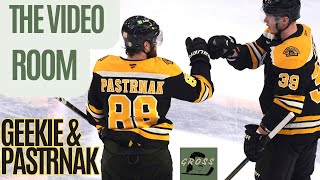 David Pastrnak &amp; Morgan Geekie | The Video Room #3