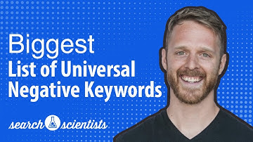 Biggest Universal Negative Keywords List